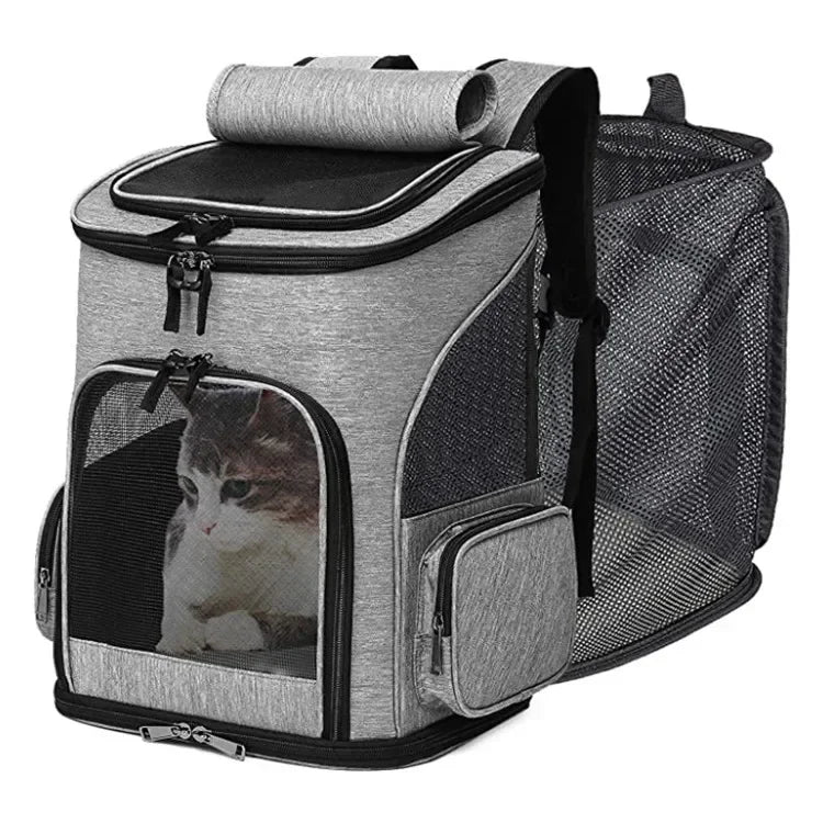 Breed Breathable Cat Carrier Backpack Foldable Travel Bag