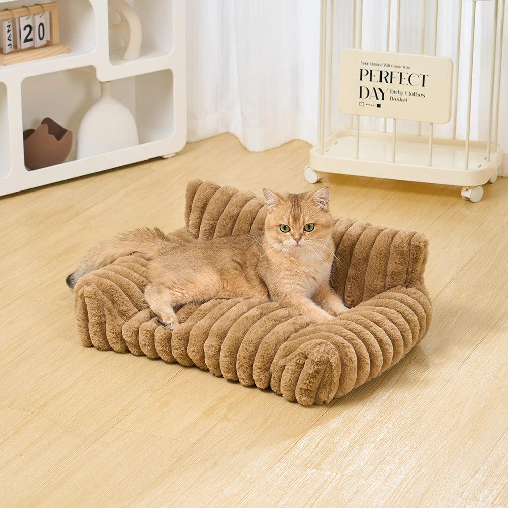 Piang Gouer Winter Warm Cat Dog Bed Cozy Plush Nest