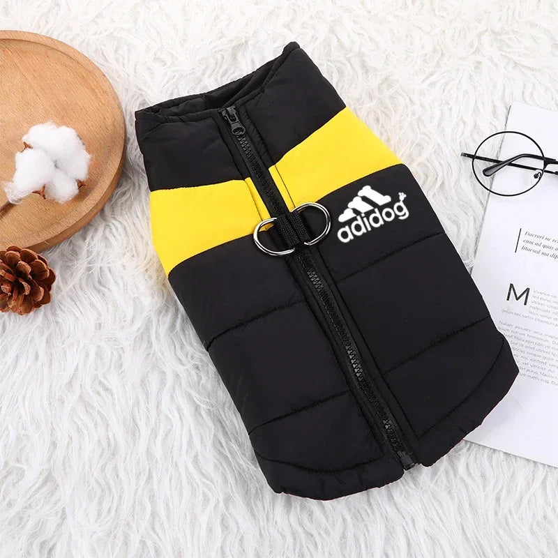 YUNFANCN Waterproof Padded Dog Coat Zipper Winter Jacket