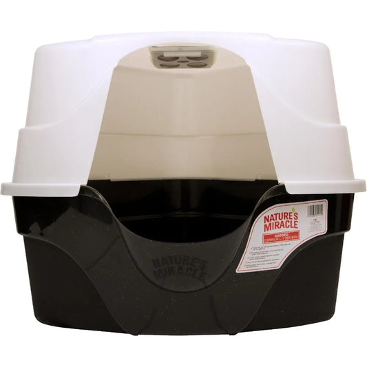 Global Trade Ide Hooded Corner Litter Box With Charcoal Filter