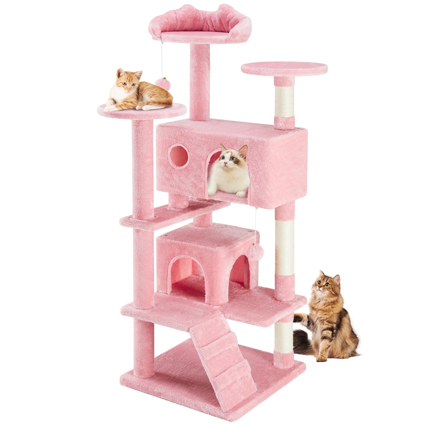 JHK Multi-Level Cat Tree Tower With Sisal Scratching Post