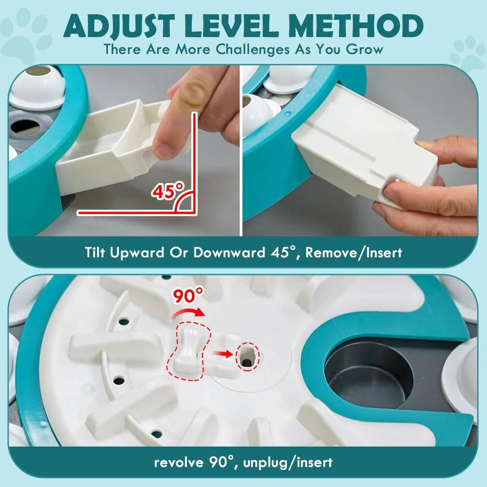 Hign-concerned Dog Puzzle Toy Level 3 In 1 Adjustable Difficulty