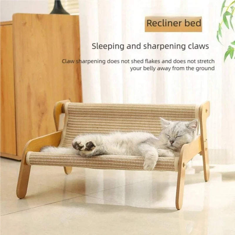 Cat Hammock Sofa 2-In-1 Rest and Scratch Pet Furniture