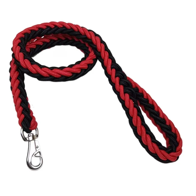 Nylon Braided Dog Leash For Large Breeds Traction Rope