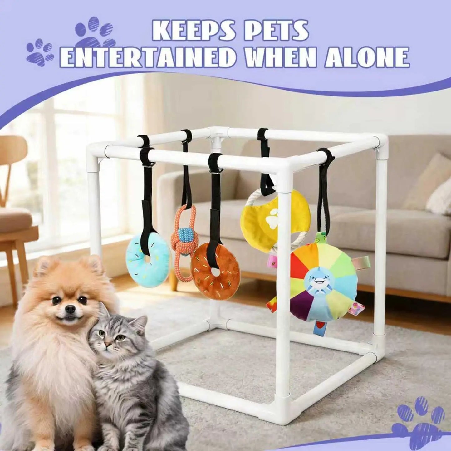 Dog Agility Indoor Playground With Interactive Toys For Small Dogs