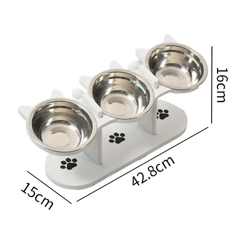 YOWEI Elevated Cat Food Bowls With Raised Non Slip Base