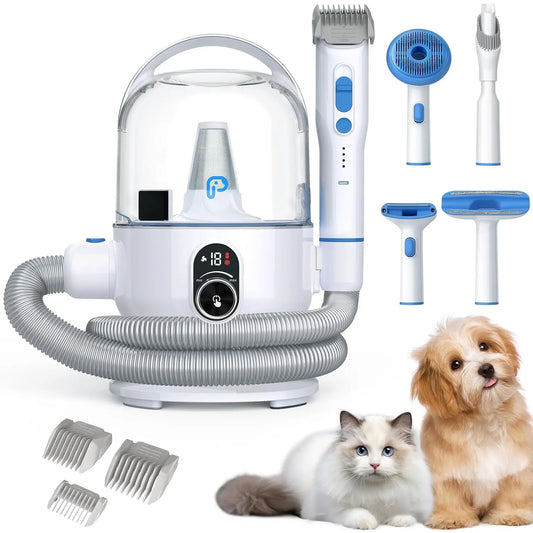 HiMISS Dog Grooming Vacuum Kit 99 Percent Hair Five Tools