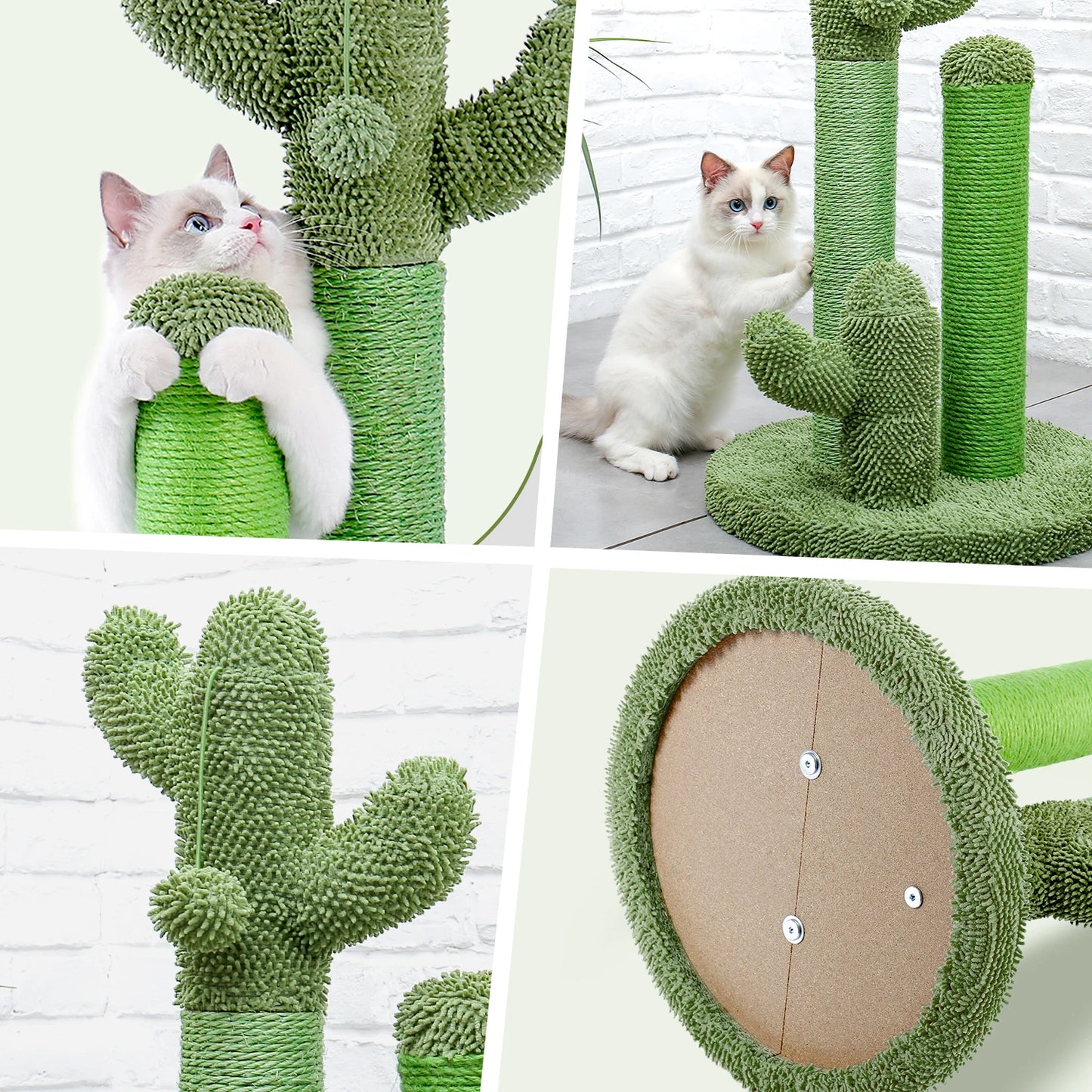 PAWZ Road Cactus Cat Scratcher Post With Three Scratching Poles