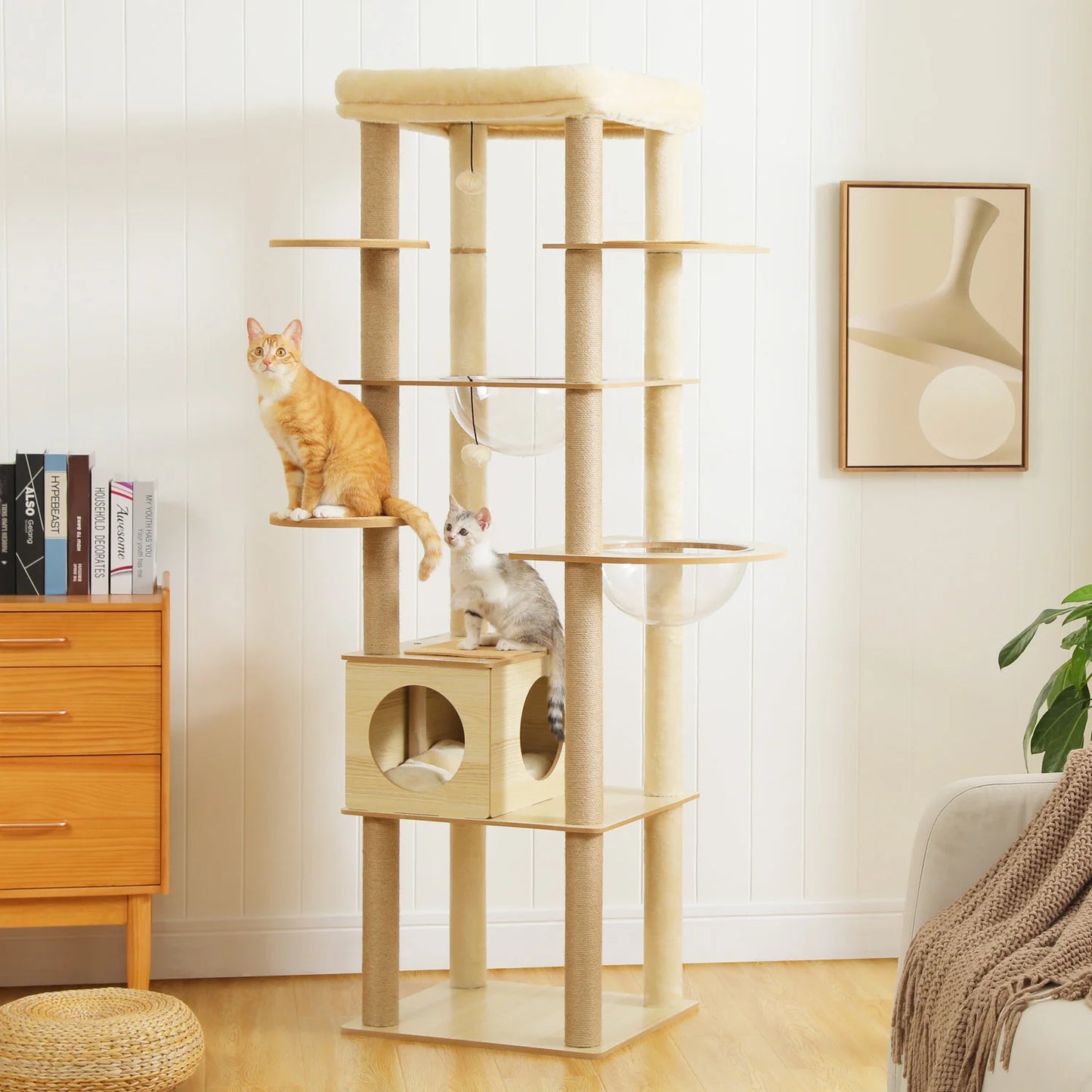 PAWZ Road Multi-Level Cat Tree Tower With Scratching Posts Durable