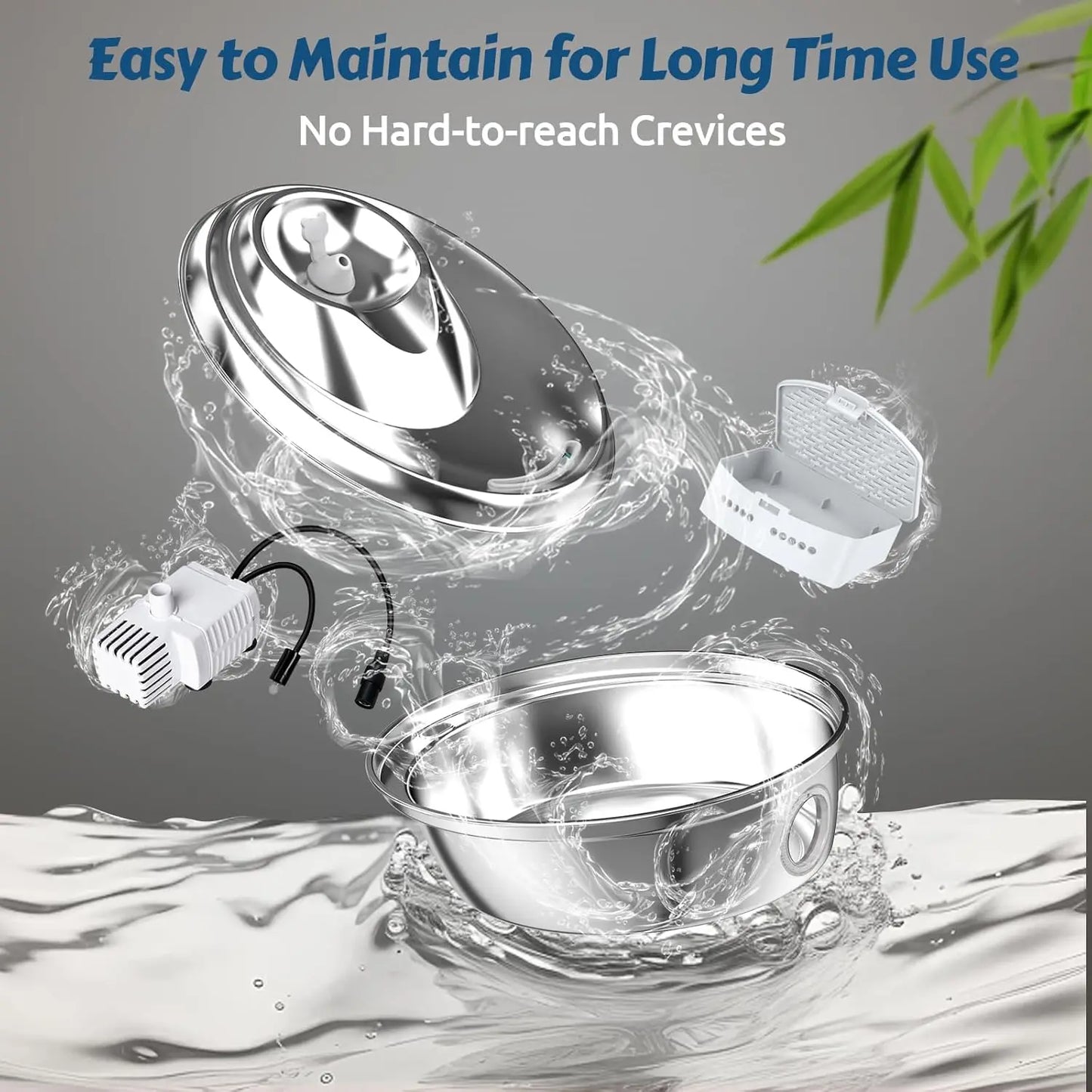 Pet Water Fountain for Cats and Small Dogs with Filters