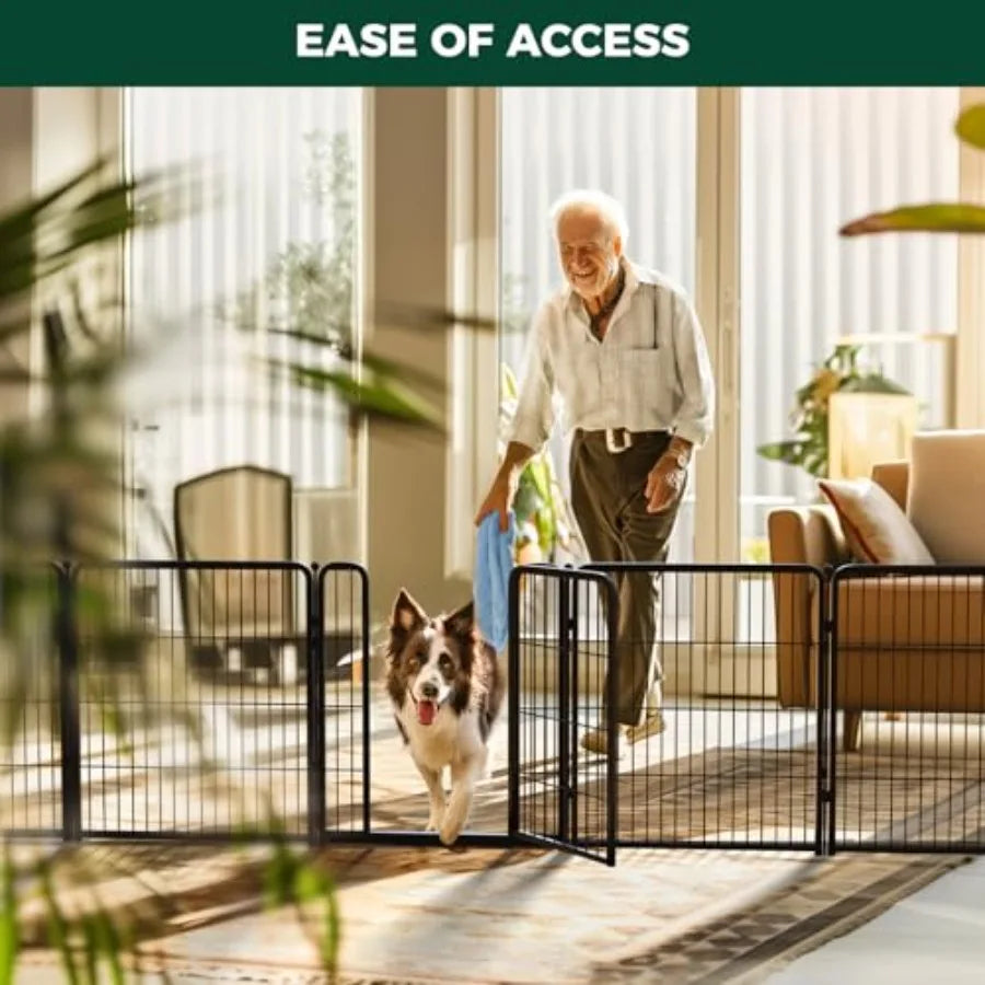 MDNG Dog Gate Indoor Use Adjustable Two In One Gate