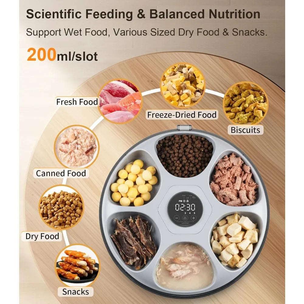 Hign-concerned Cordless Automatic Cat Feeder for Wet Food