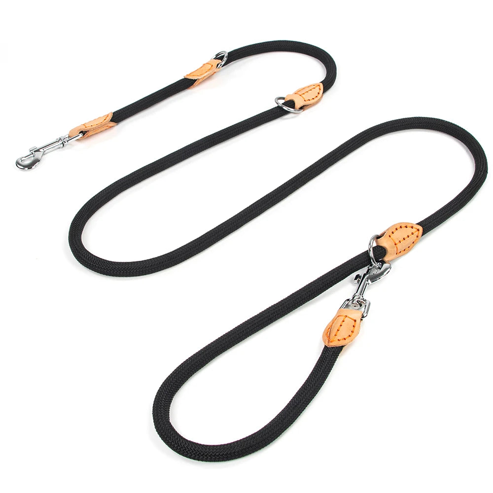New Generation Dog Leash Nylon Hands Free For Two Dogs