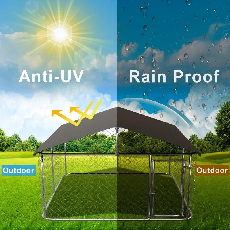 High-concerned Heavy Duty Outdoor Dog Playpen Kennel With Steel Mesh