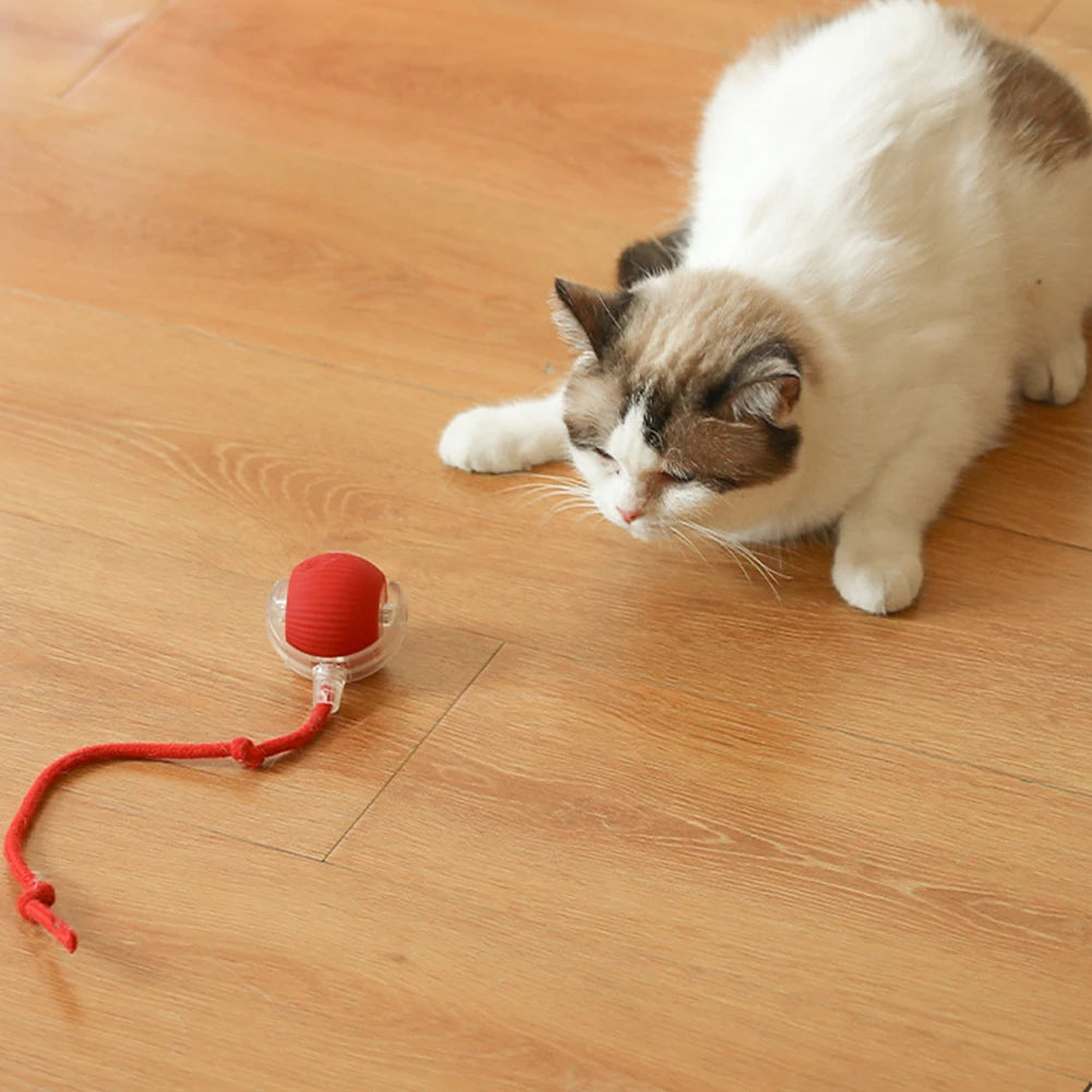 VKTECH Cat Interactive Ball Toy SelfRotating Rechargeable Indoor Cat Toy