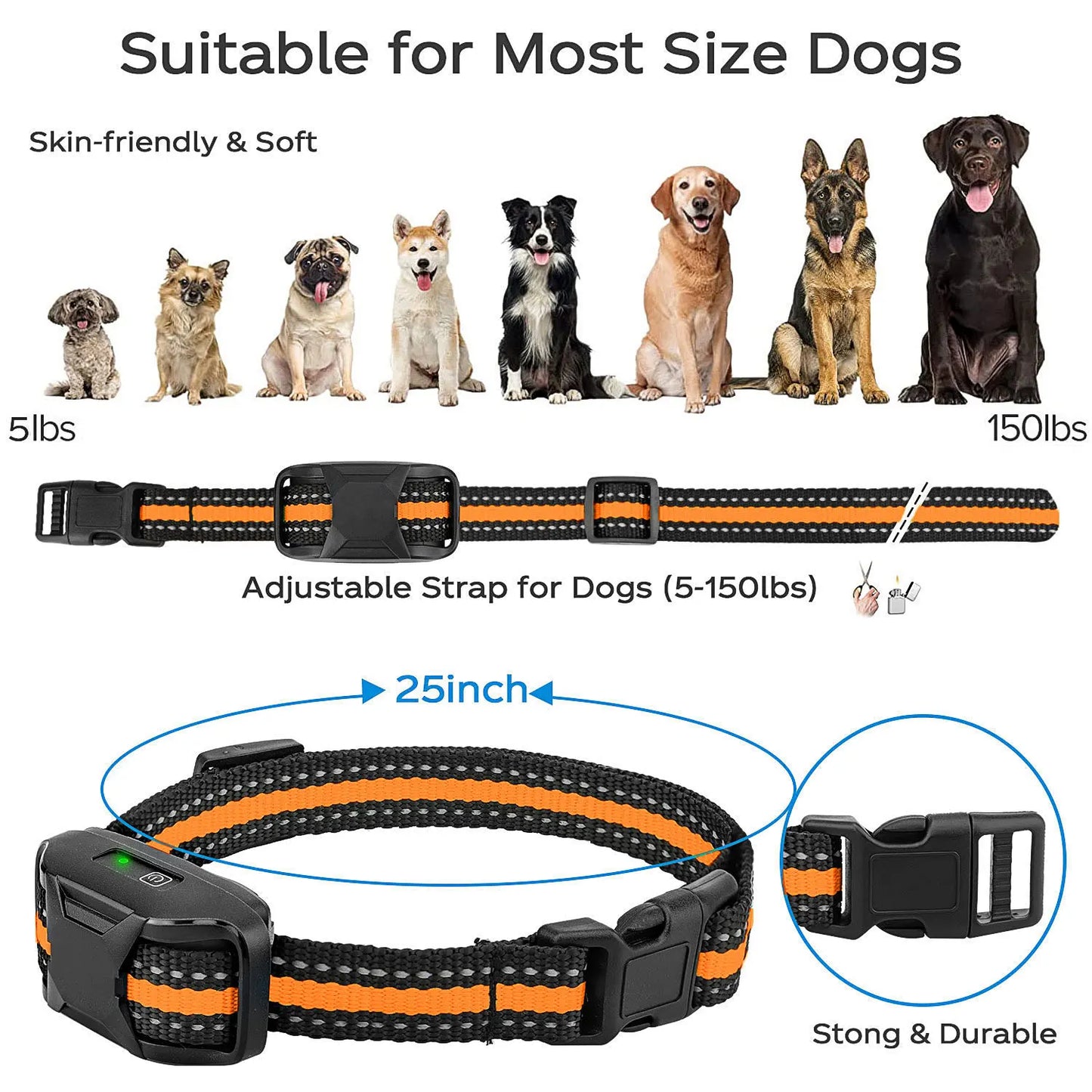 WXRPET Electric Dog Training Collar With Remote Control Waterproof