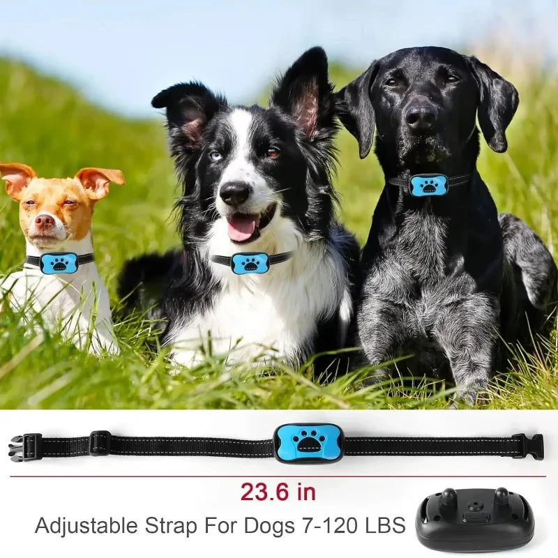 Ultrasonic Stop Barking Collar For Dogs USB Rechargeable Training Collar