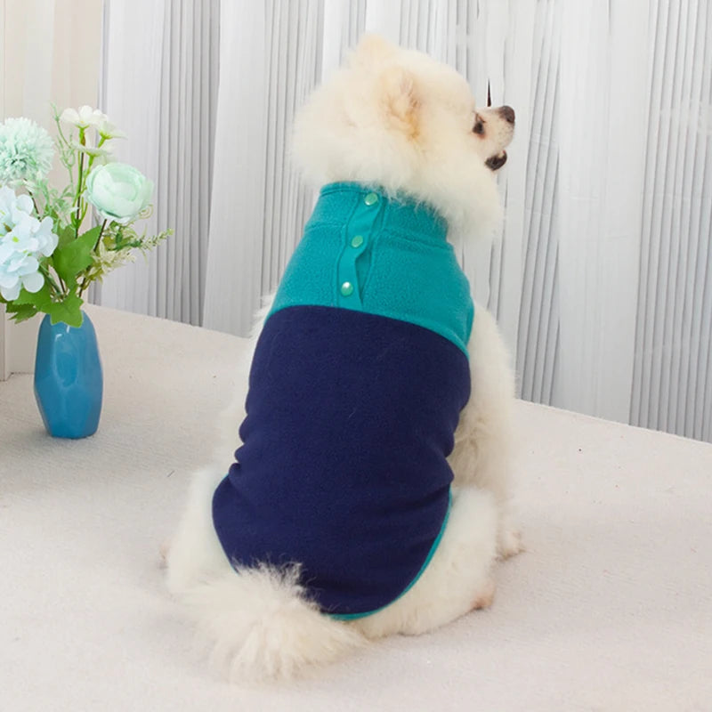 Fleece Dog Coat Vest For Dogs Autumn Winter Warm Comfort