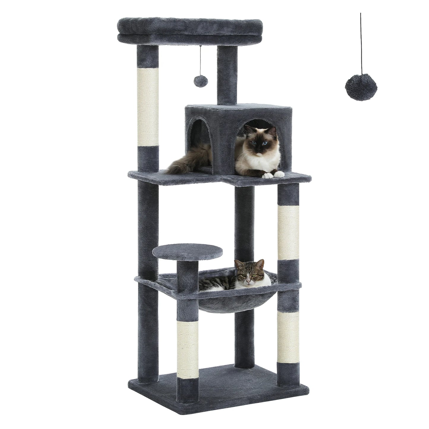 PAWZ Road Indoor Cat Tree 5-Level Tower With Hammock