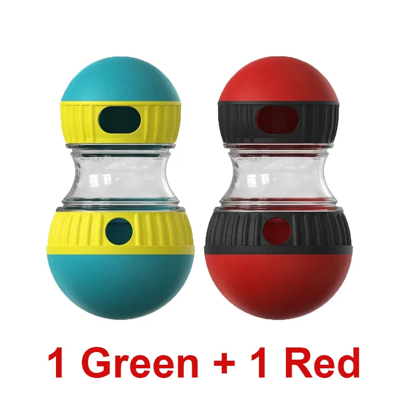 Dog Puzzle Toy Elliptical Track Treat Dispenser Interactive Durable Plastic