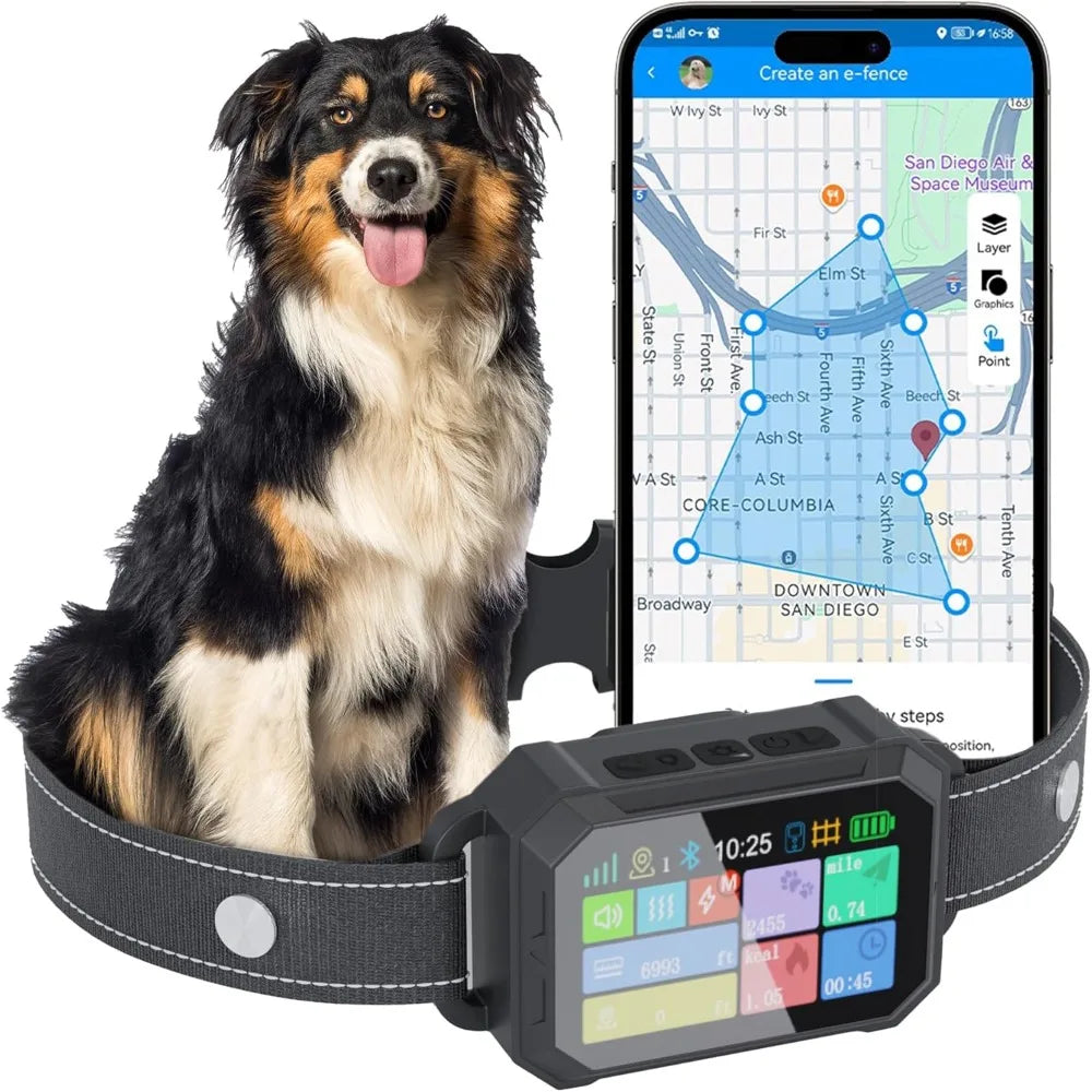 The Good Pet Company Customizable GPS Invisible Dog Fence Collar