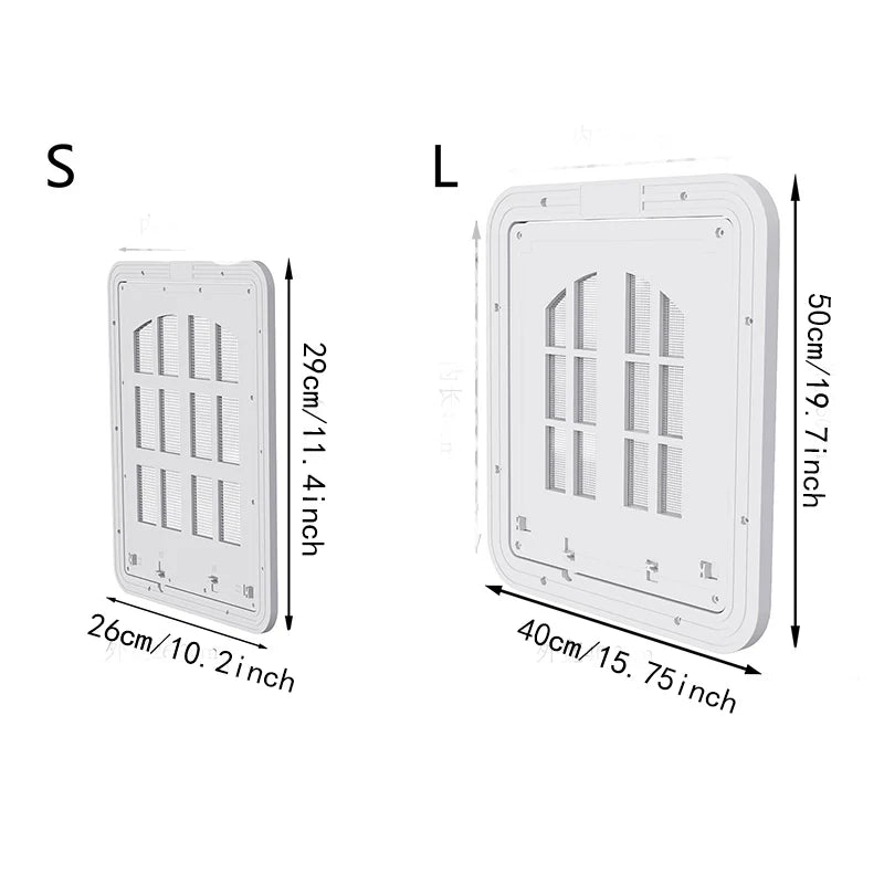NONEDog Door Universal Screen Door Flap With 4 Entries