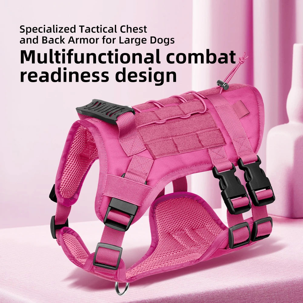 Tactical Dog Harness For Large Dogs No Pull With Handle