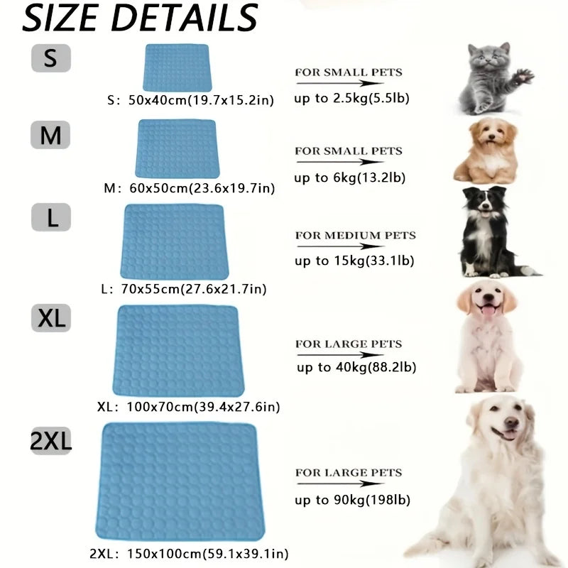 Dog Cooling Mat Self Cooling Pad For Large Dogs Cats
