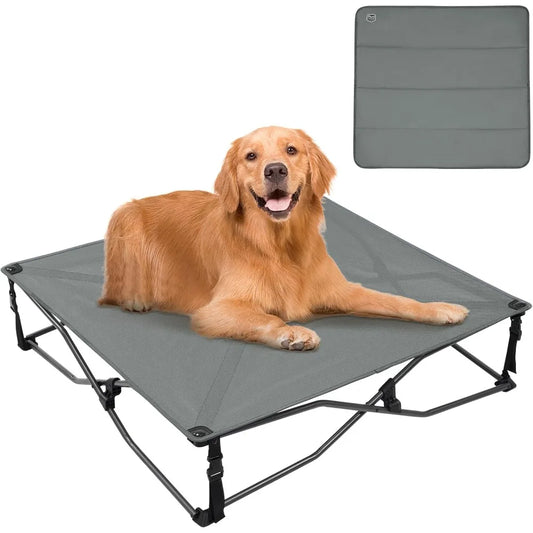 Elevated Dog Bed 3 In One Portable Foldable With Pad