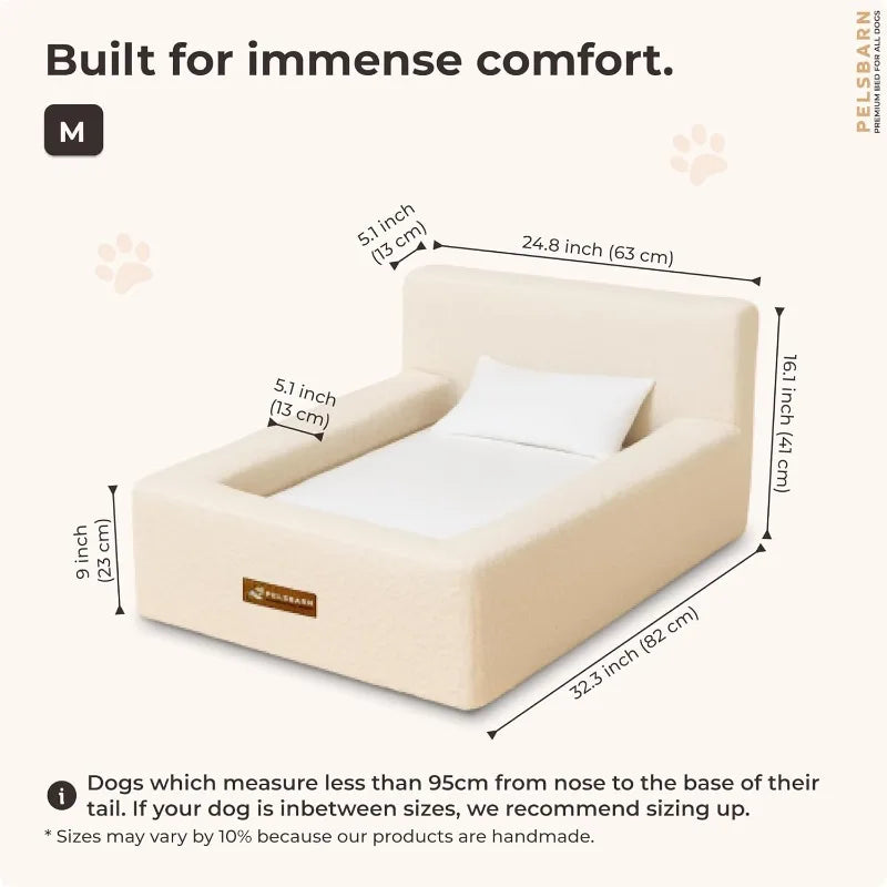 YTYIN Real Orthopedic Dog Bed With High Density Memory Foam