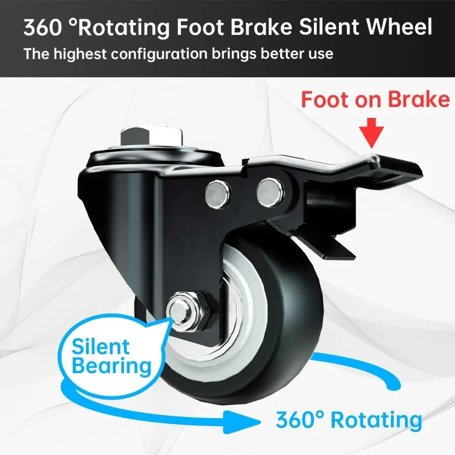 Heavy Duty Dog Crate With Wheels Folding Metal Cage Indestructible