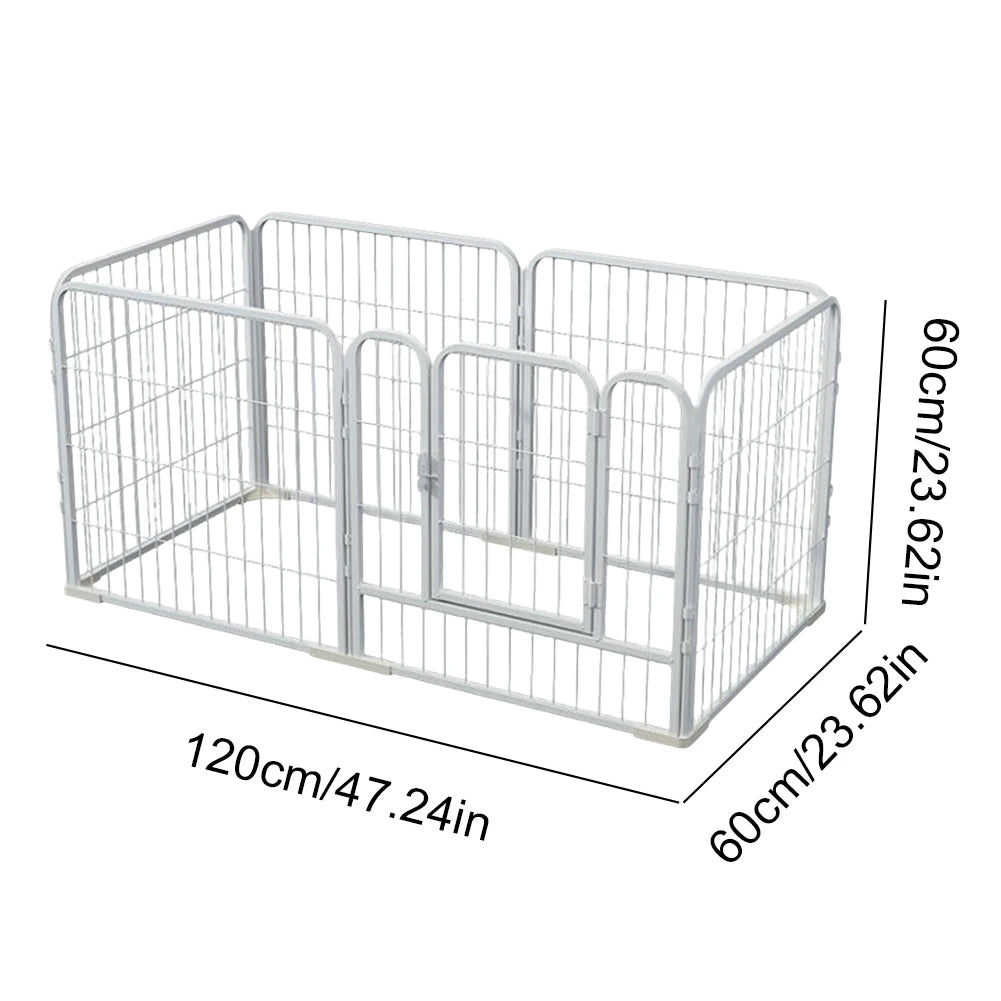 NONE Detachable Foldable Metal Play Pen For Dogs Cats Rabbits