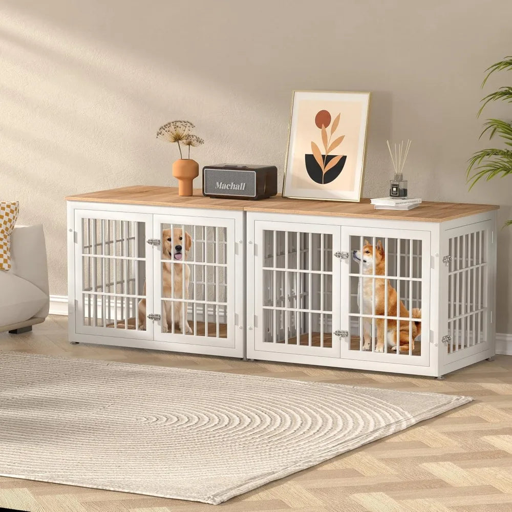 HUANZHUANG Heavy Duty Dog Crate Furniture For Large Dogs End Table