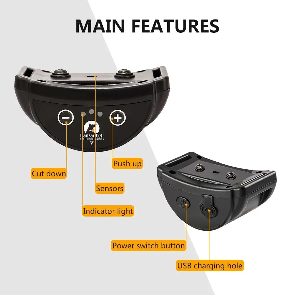 Rechargeable Dog Bark Collar Anti Barking Training Collar