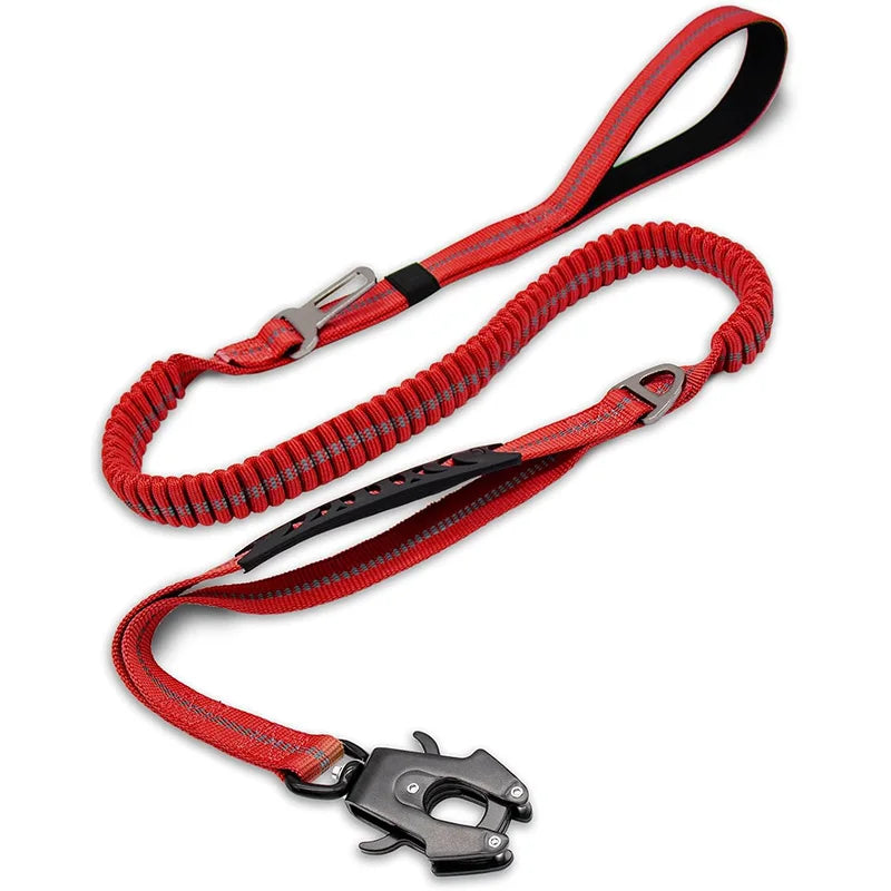 Reflective Shock Absorbing Car Seatbelt Leash For Large Dogs