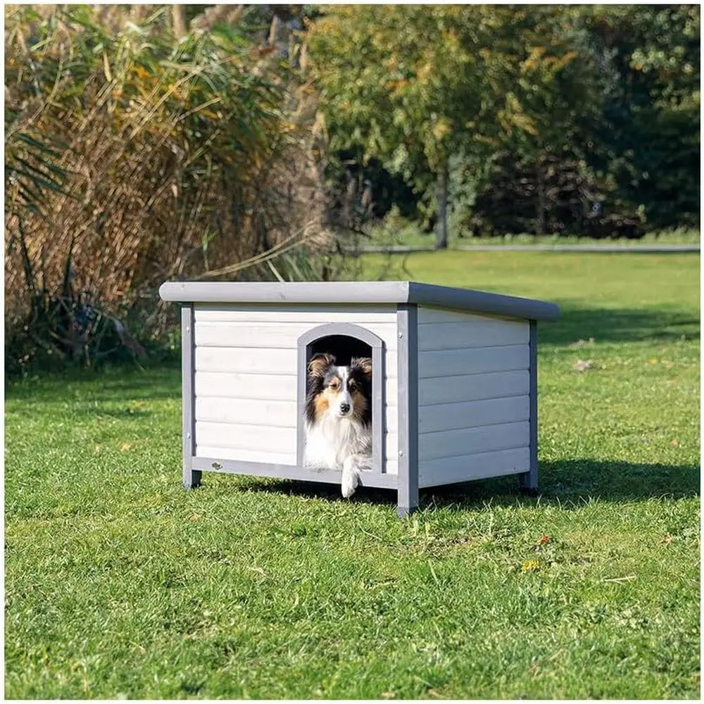 Classic Wooden Outdoor Dog House With Weatherproof Sealer
