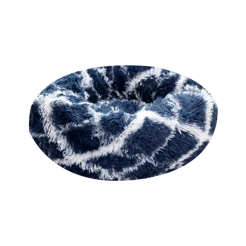 NONECN Cat Bed Washable Plush Donut Bed for Cats Soft