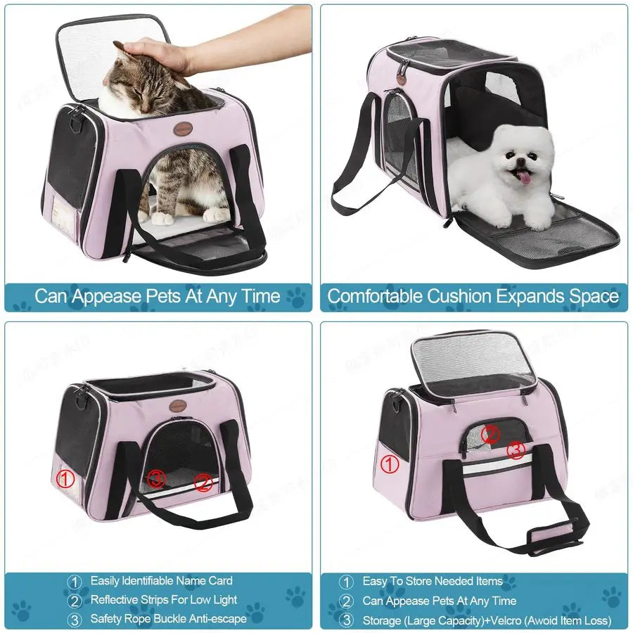 TSA Airline Approved Small Dog Cat Carrier Backpack