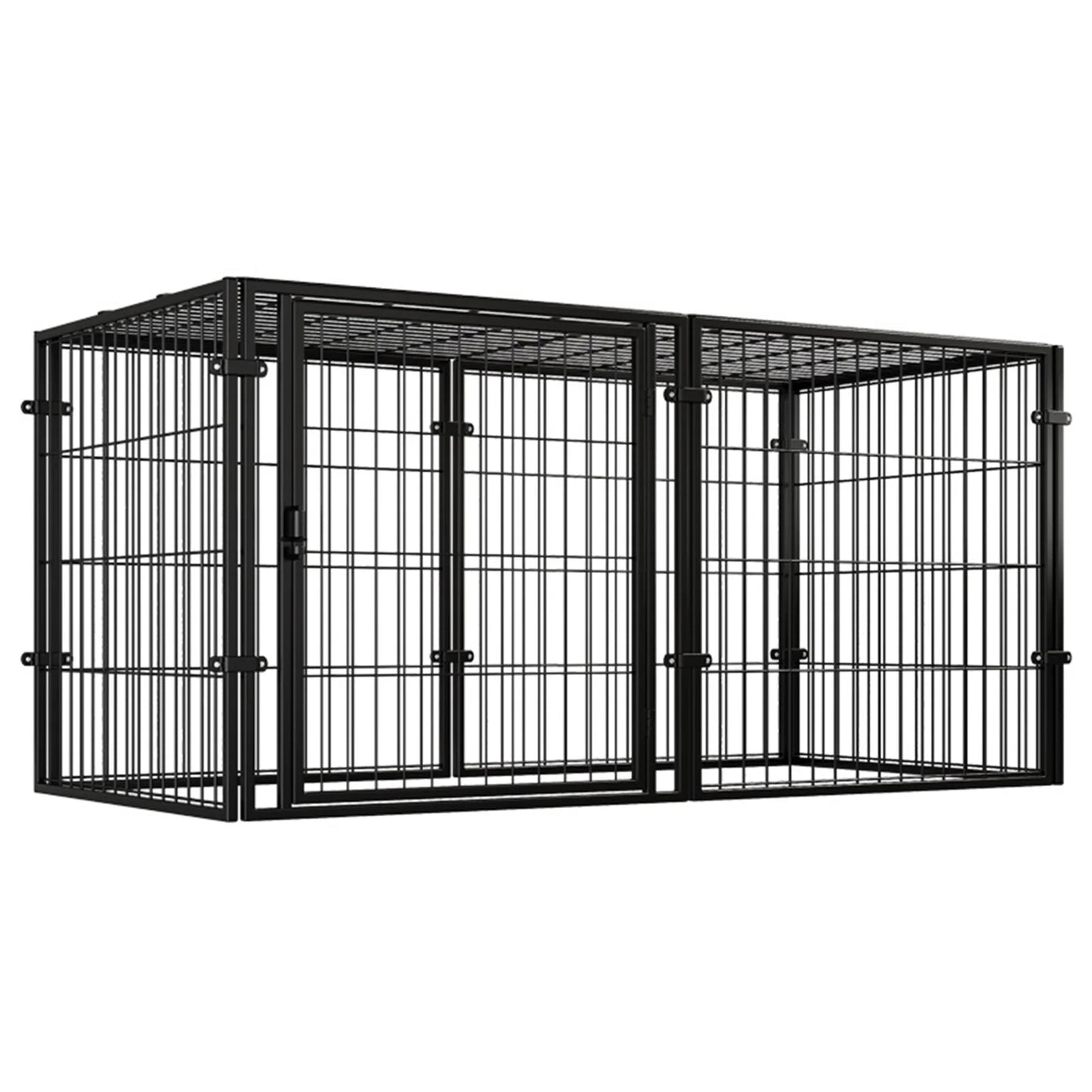Heavy Duty Wire Dog Crate With Front Door Lock Industrial