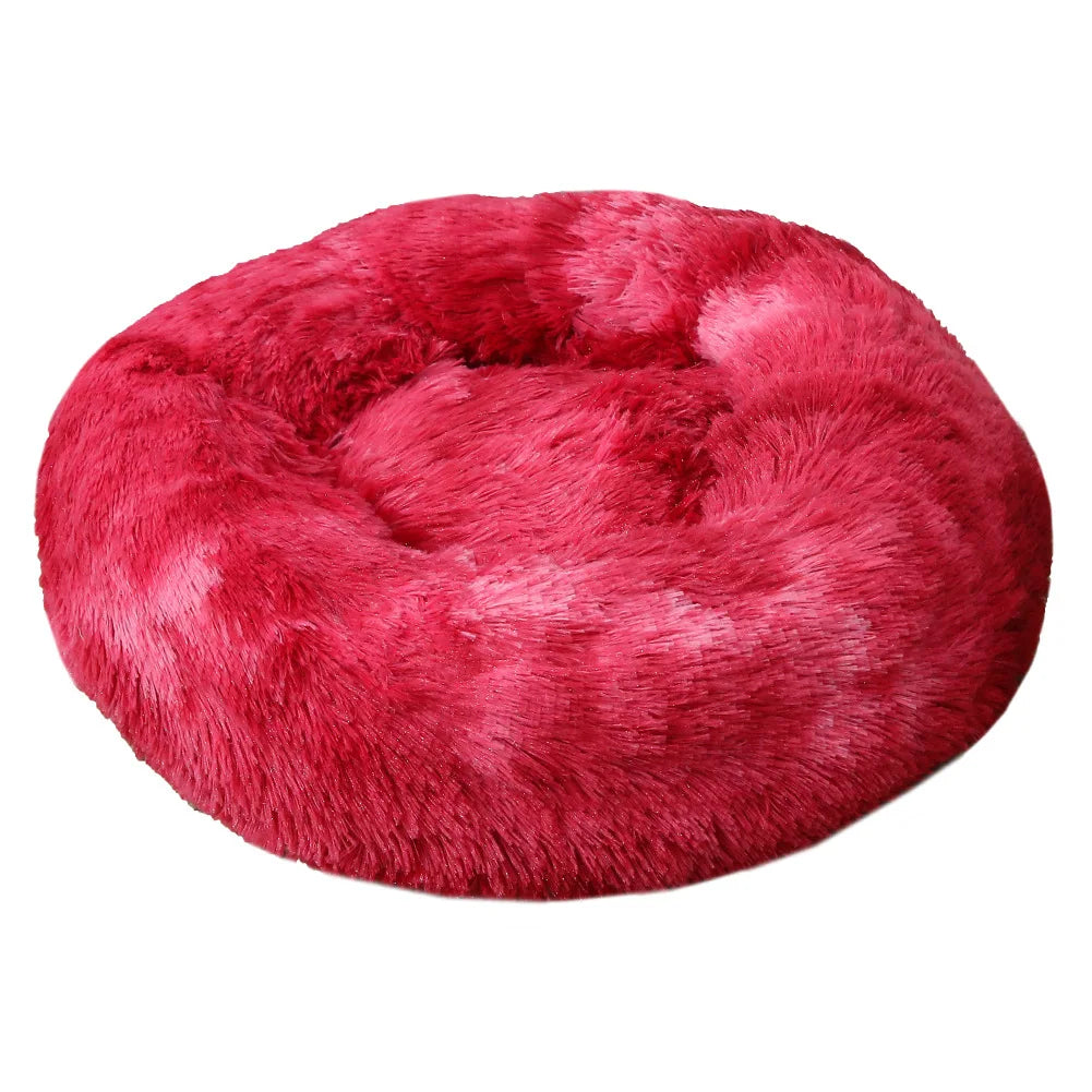 NONECN Cat Bed Washable Plush Donut Bed for Cats Soft