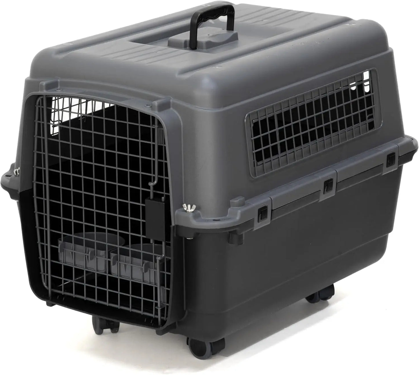 Airline Approved Travel Dog Crate With Wheels