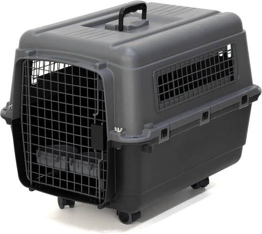 Airline Approved Travel Dog Crate With Wheels