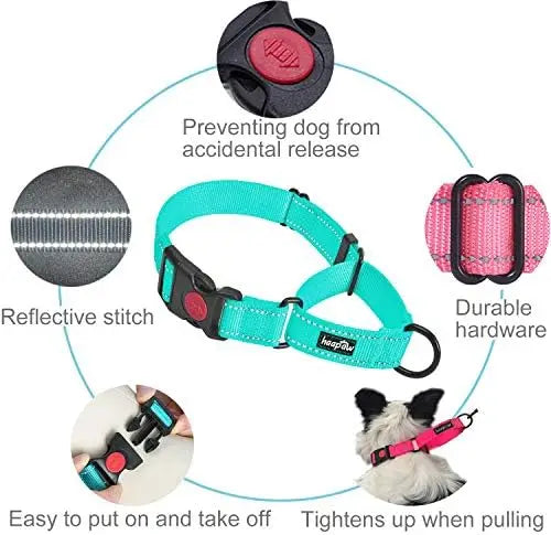 YTYIN Reflective Martingale Dog Collar for Training and Safety