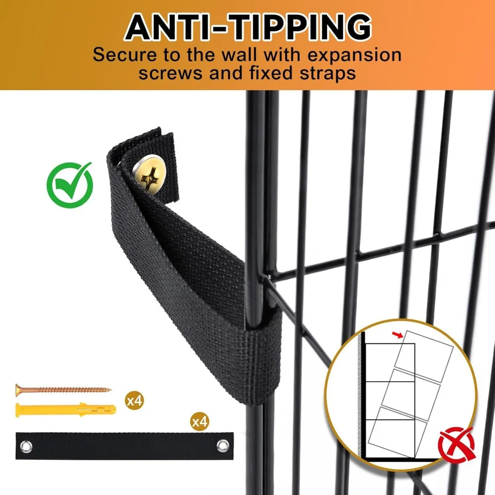 Three-Tier DIY Cat Cage Catio With Hammock For Indoor Outdoor