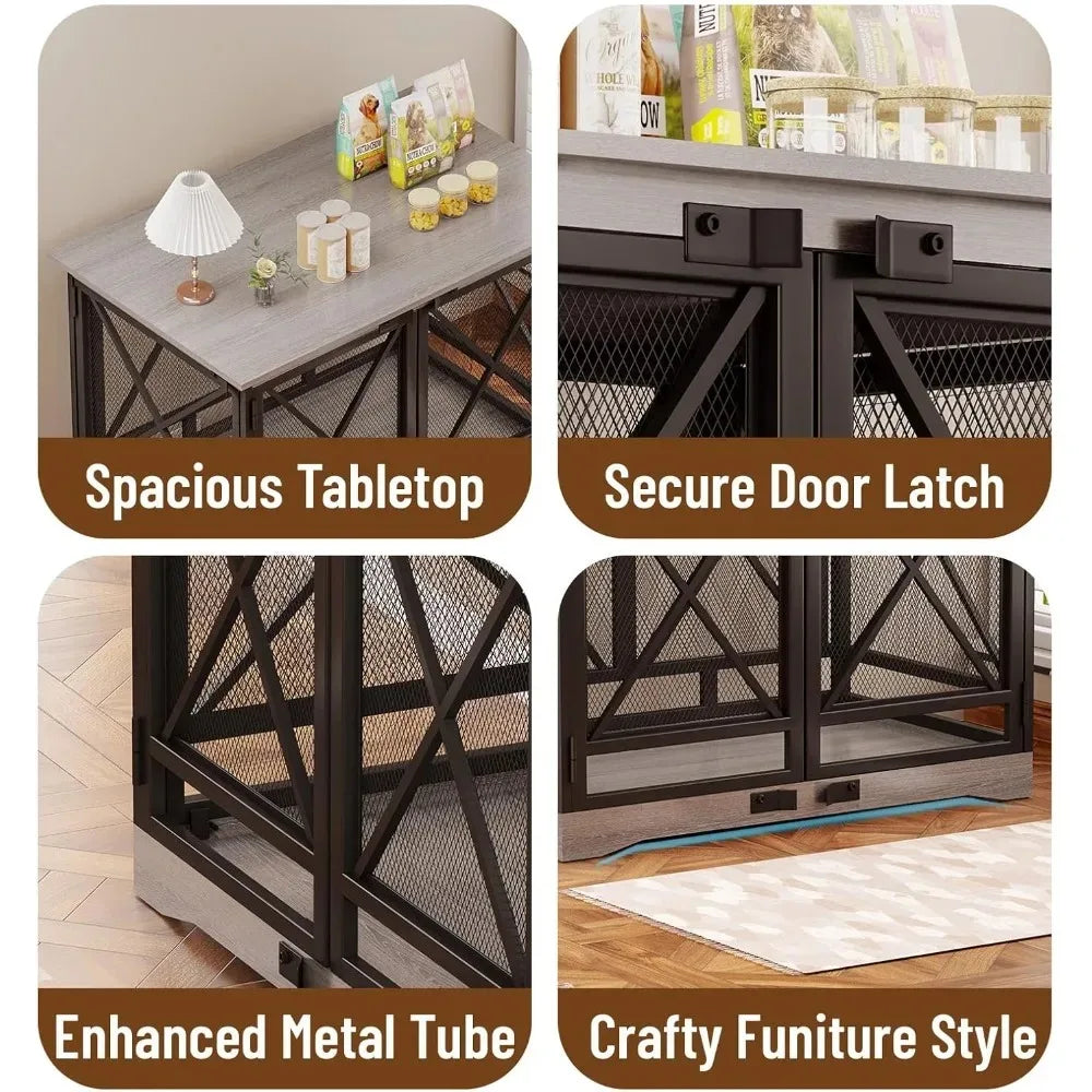 HUANZHUANG Heavy Duty Dog Crate Furniture for Breeds