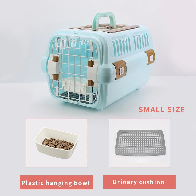 Outdoor Portable Cat Carrier Large Capacity Ventilated Cage For Pets