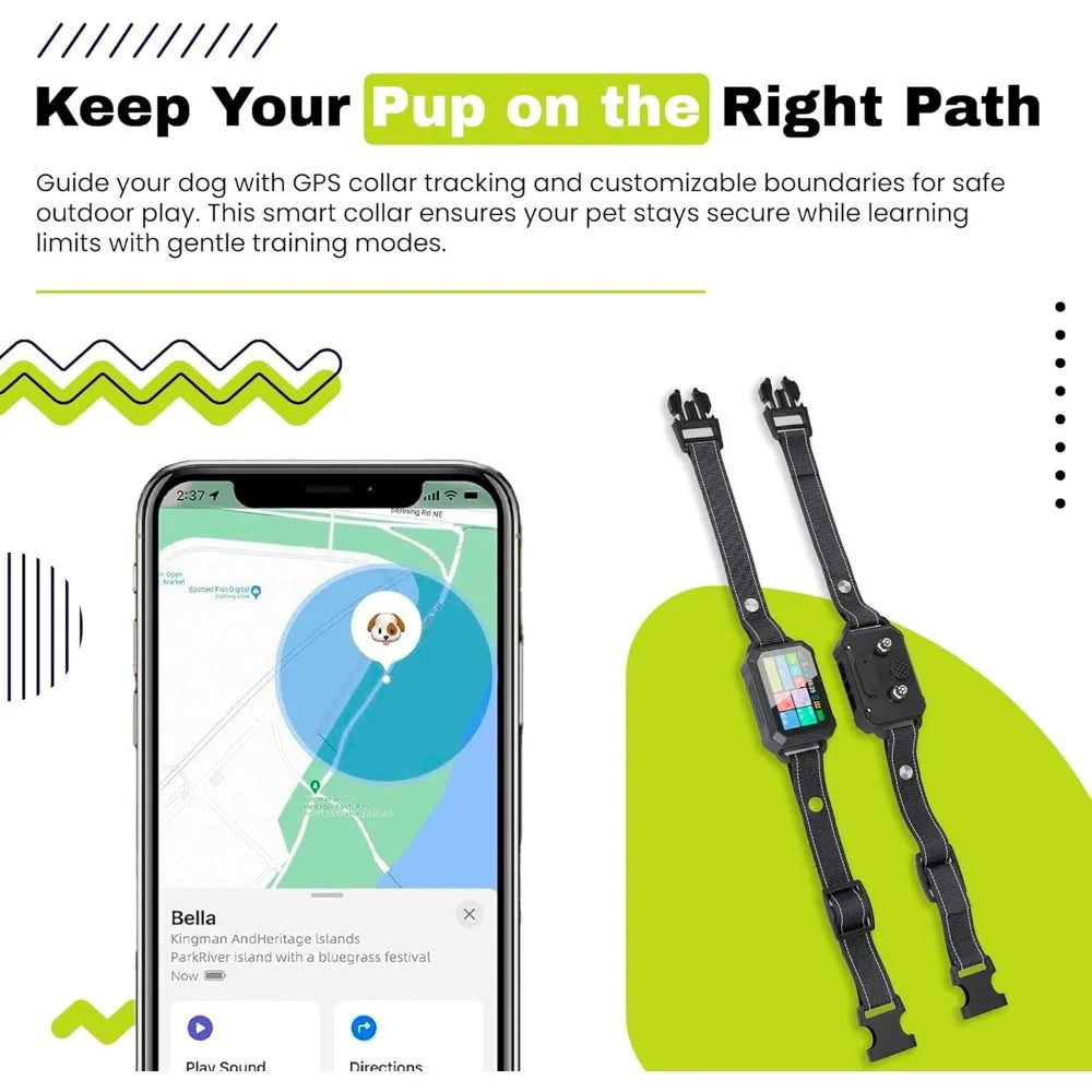 The Good Pet Company Customizable GPS Invisible Dog Fence Collar