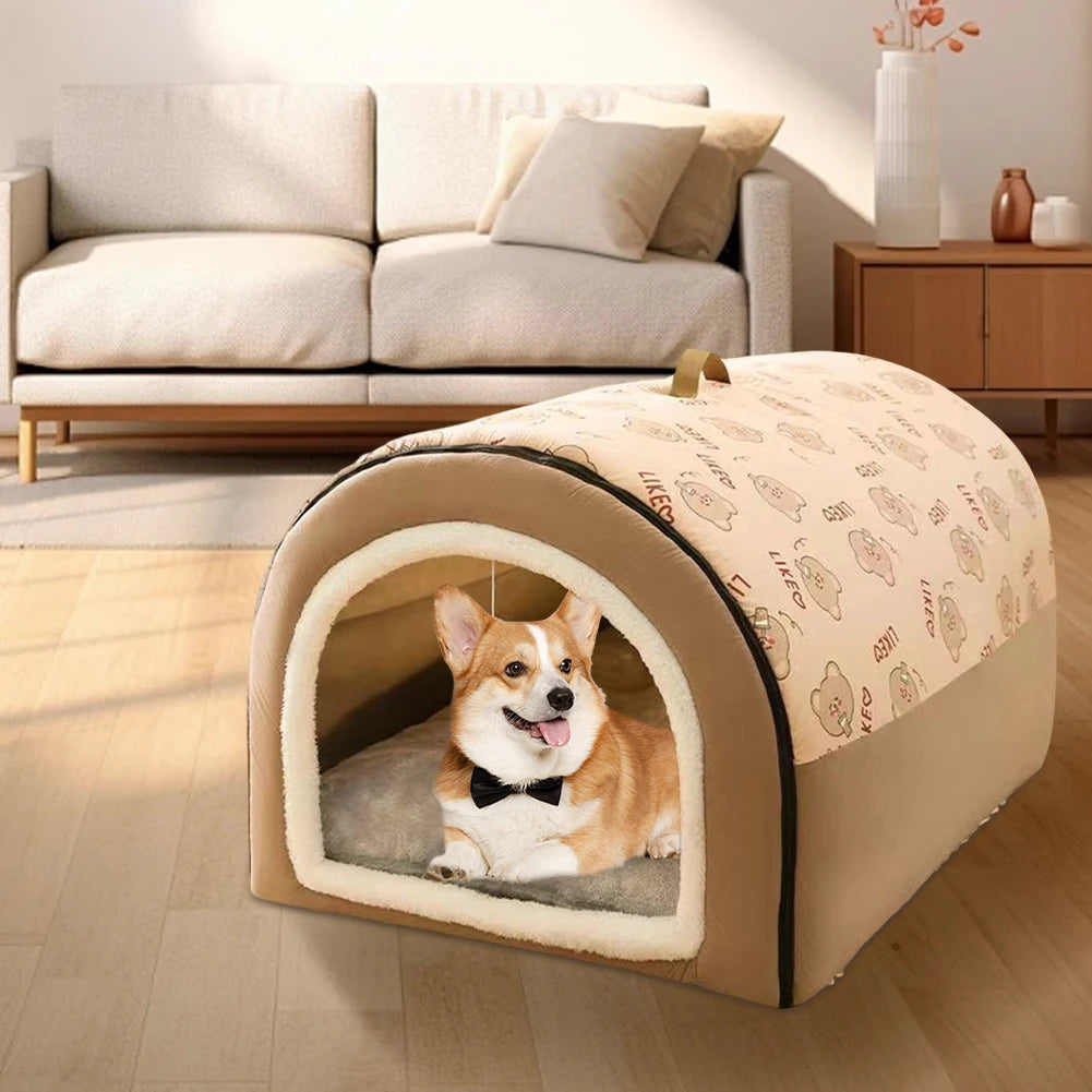 alloetCN Cute Removable Washable Pet House for Cats and Dogs