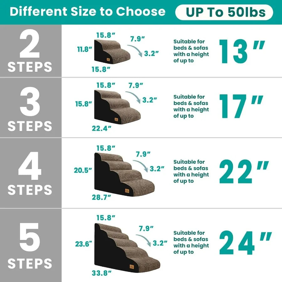 Dog Door Curved Ramp For Dogs With Non Slip