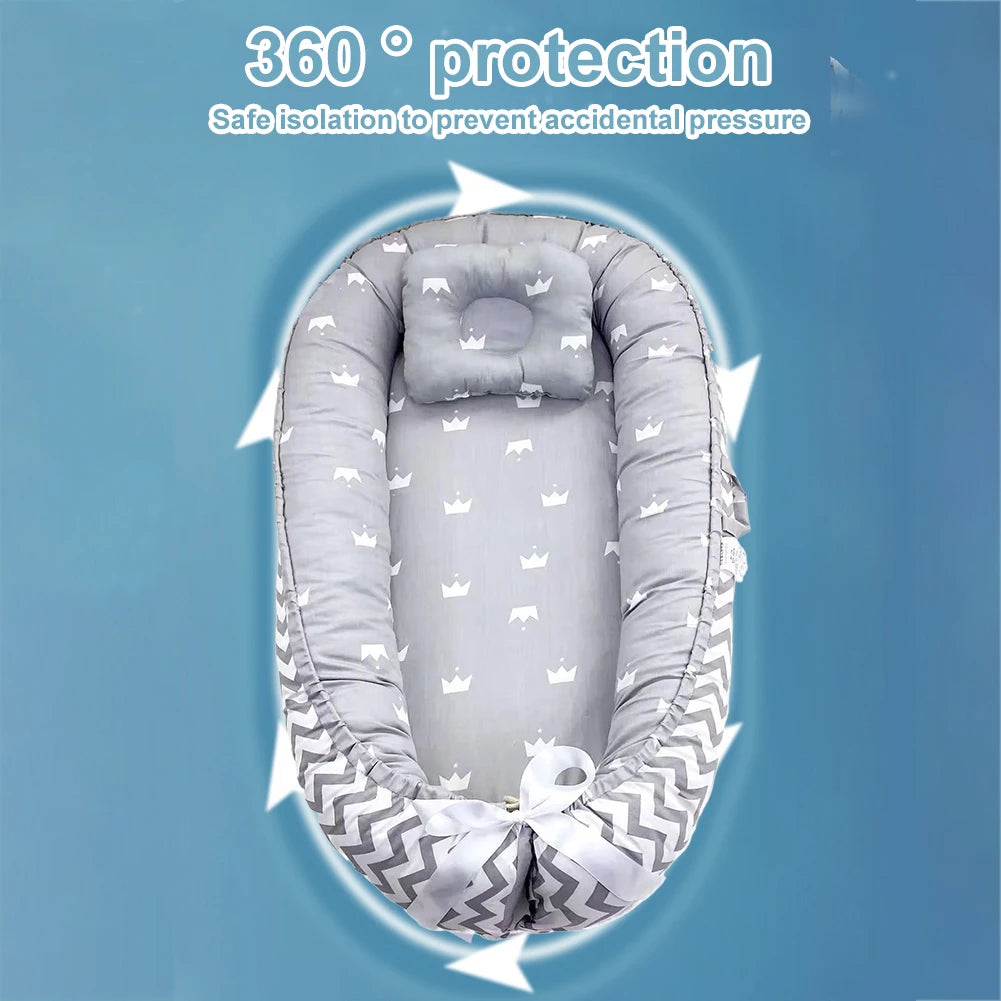 Shunmaii Pet Dog Bed Mat With Pillow Removable Cover For Cozy Sleep